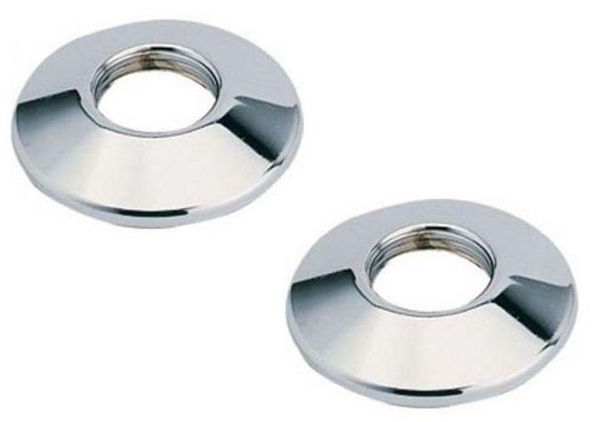 2 ROSACES CHROME PLATES