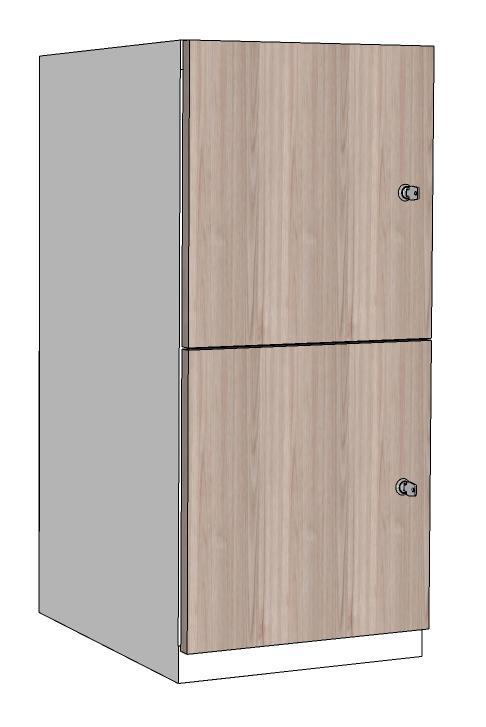 CASIER BUREAU METAL ET BOIS 1 COLONNE 2 CASES 300 X 500 X 890