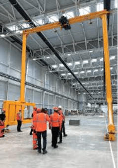 PORTIQUE D'ATELIER MOTORISE