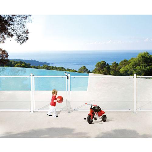 LOCINOX P00007884-9010 serrure de piscine 40 mm blanche TWIST