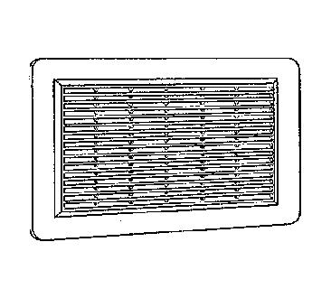 GRILLE RECTANGULAIRE EN HAUT.