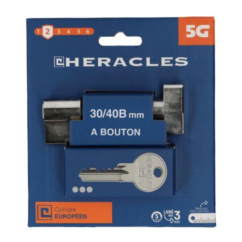 HERACLES ZL-C100011 cylindre à double entrée 5 goupilles 5G 30 x 40 mm laiton ni