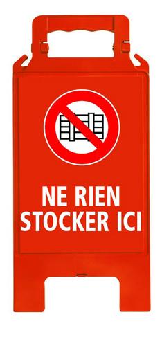 CHEVALET DE SIGNALISATION ROUGE