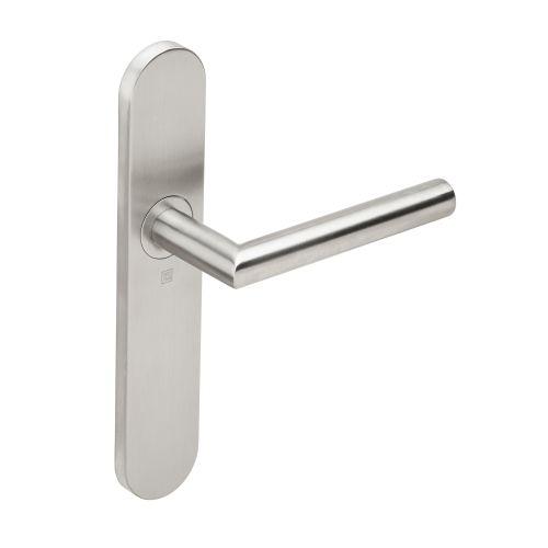 Ensemble double bequille sur plaque JADE série 1394 - Bec de Cane - inox