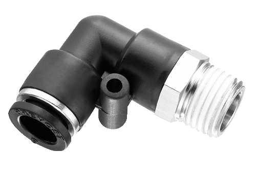 RACCORD AUTOBLOCANT COUDE MALE 90° TOURNANT