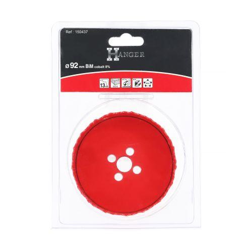 HANGER 150437 trépan HSS bi-métal cobalt 8 % diamètre 92 mm