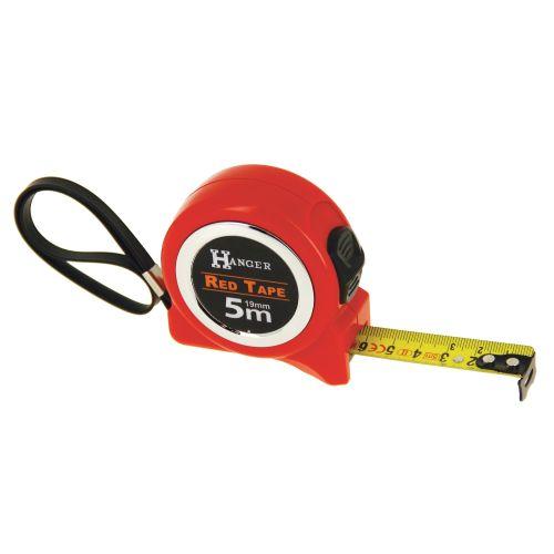 HANGER 100022 mètre ruban 5 m x 19 mm 'Red Tape'