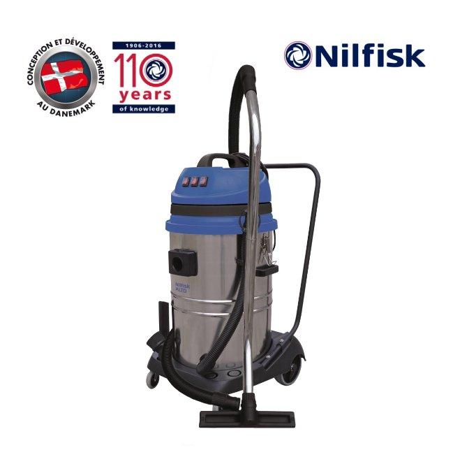 Aspirateur eau poussiere professionnel Nilfisk Maxxi 375 métal