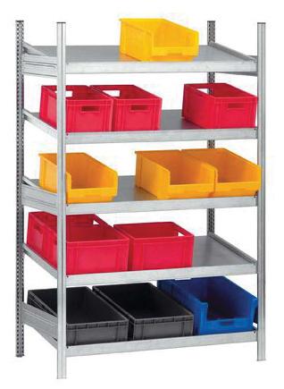 RAYONNAGE PRESENTOIRS 5 TABLETTES INCLINEES