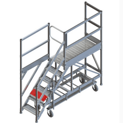 PLATEFORME MOBILE EN ALU POUR ACCES ARRIERE CAMION 1M13