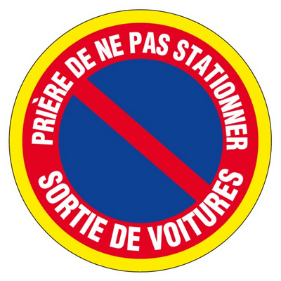 PANNEAU INTERDICTION DIA 300 MM HAUTE VISIBILITE