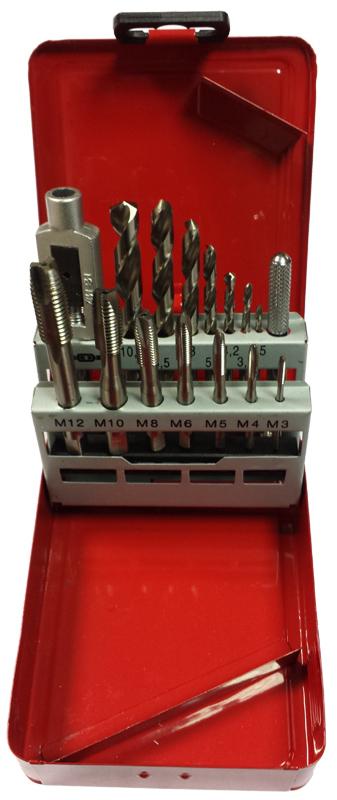 COFFRET 7 TARAUDS GUN HSS + 7 FORETS