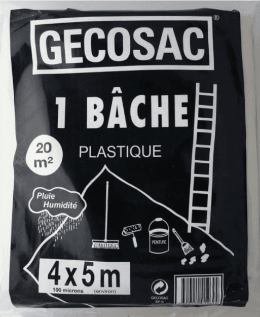 Bâche de protection polyéthylène 4 x 5m