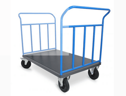 CHARIOT 2 DOSSIERS BLEU 500 KG TUBULAIRE
