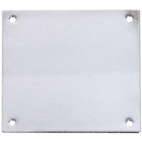 HERACLES 251403 plaque de propreté 50 x 50 mm chromée poli