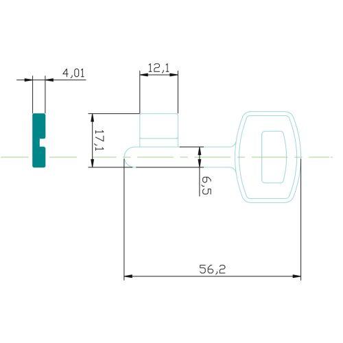 HERACLES MU3 ébauche de clé type Muel MU3 (sachet de 10)
