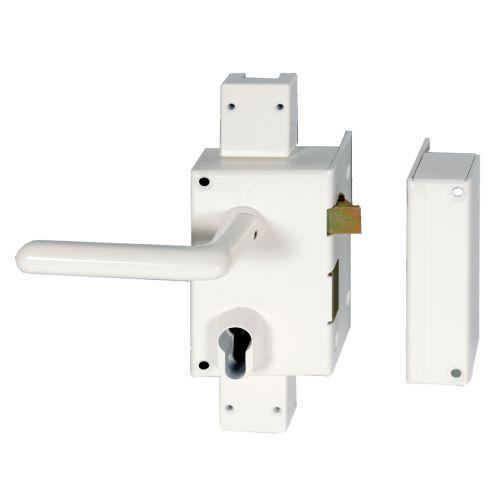 HERACLES MX-3000.001 serrure 3 points sans cylindre verticale fouillot droite bl
