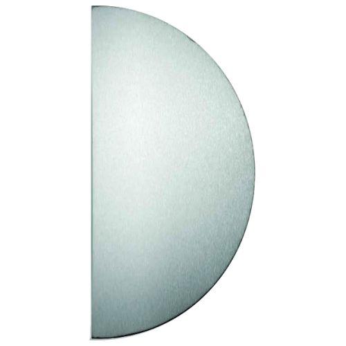Plaque demi lune 300 x 150 mm adhésive inox 304 épaisseur 0,8mm