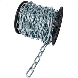 CHAINE DROITE ZINGUEE MAILLE LONGUE