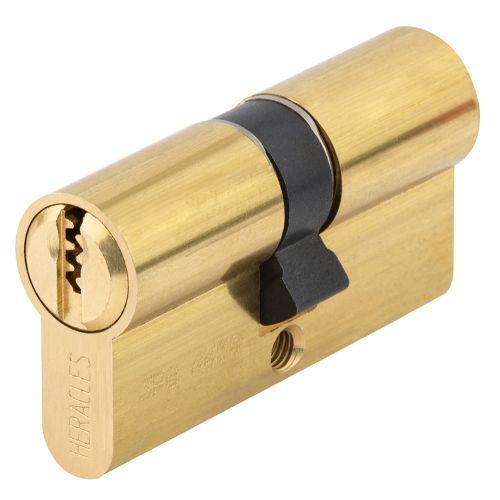 HERACLES C000017MV cylindre à double entrée 5 goupilles laiton poli 40 x 50 mm s