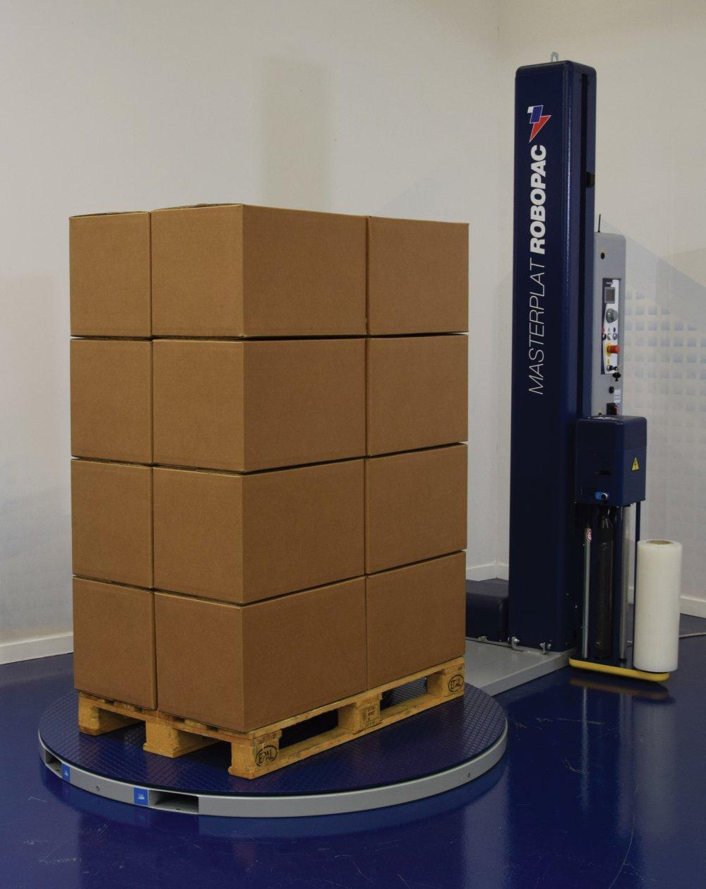 BANDEROLEUSE SEMI-AUTOMATIQUE A PLATEAU TOURNANT