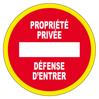 PANNEAU INTERDICTION DIA 300 MM HAUTE VISIBILITE