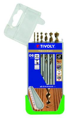 6 forets bois speed point Ø 2 à 8mm