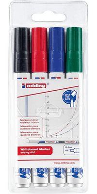 ETUI DE 4 MARQUEURS POUR TABLEAU BALNC