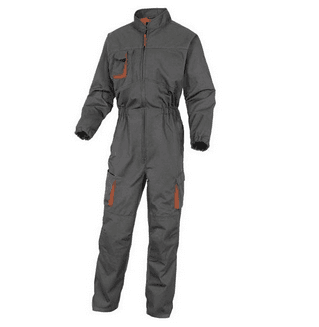 COMBINAISON 1 ZIP GRIS/ORANGE