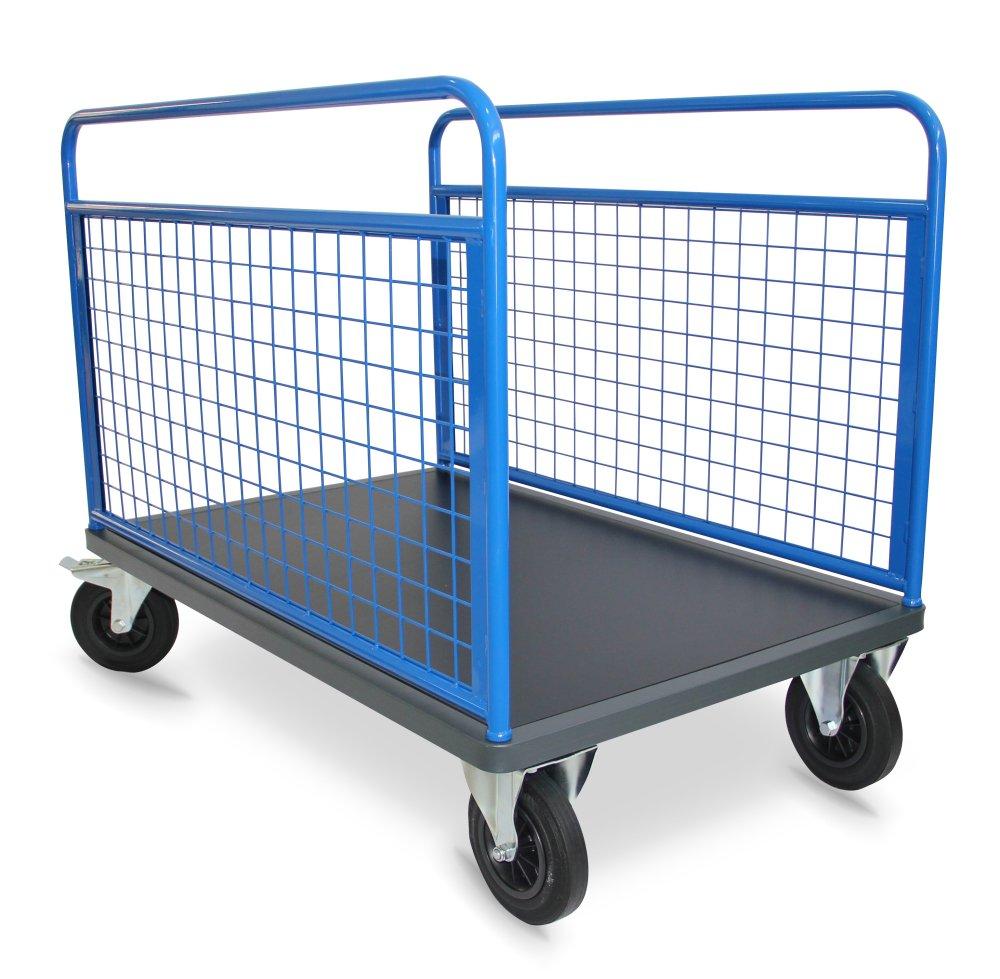 CHARIOT 2 RIDELLES BLEU 500 KG GRILLAGE