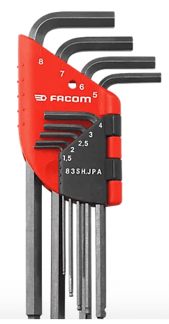 JEU DE 9 CLES MALES LONGUE A