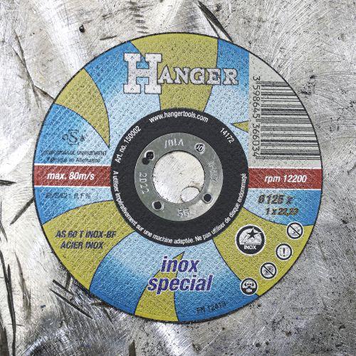 HANGER 150001 disque à tronçonner droit pour inox 115 x 1 mm AS 60 T