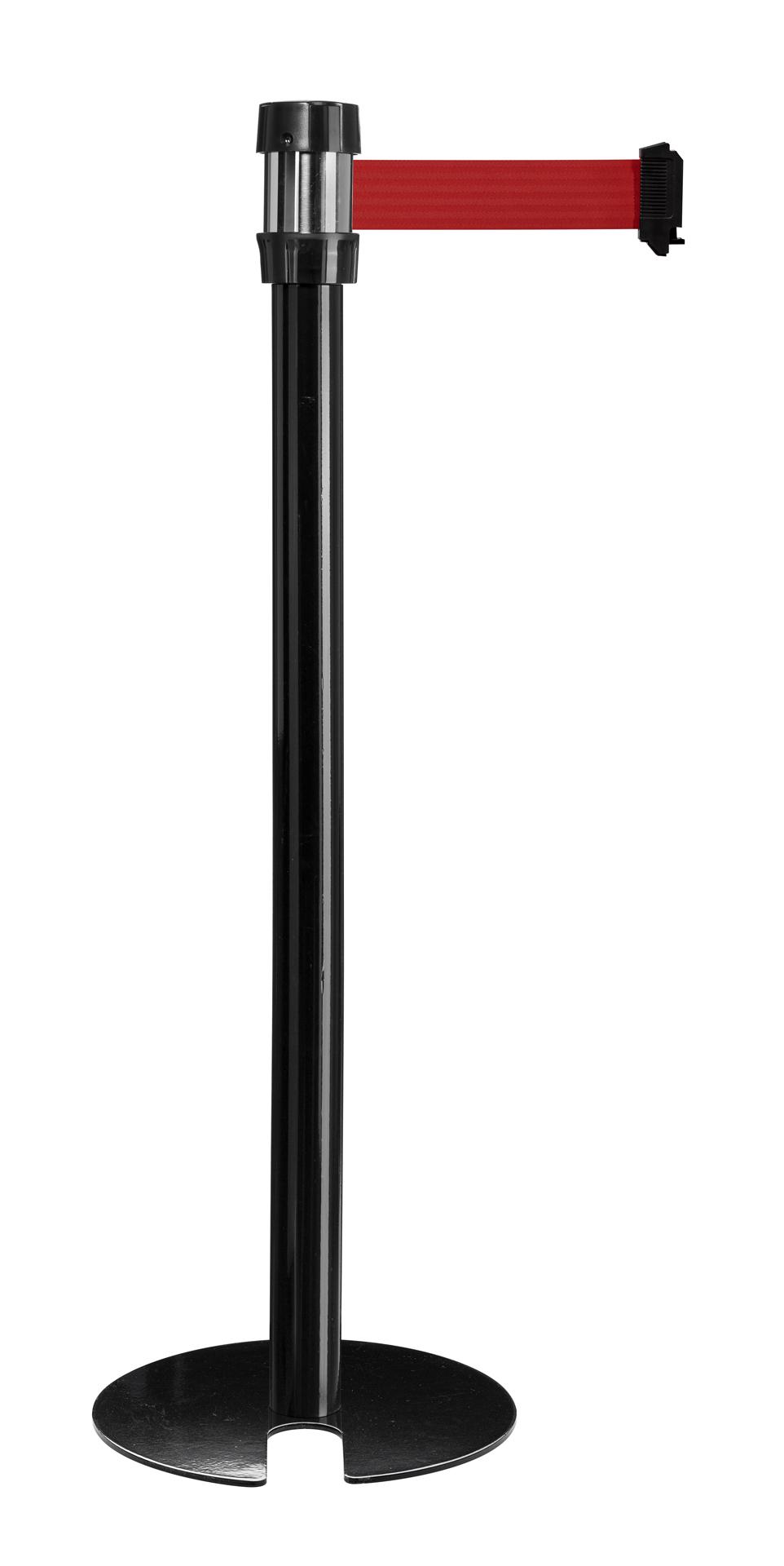 POTEAU NOIR DE GUIDAGE PRO SANGLE ROUGE