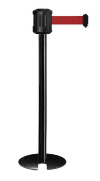 POTEAU NOIR DE GUIDAGE PRO SANGLE ROUGE