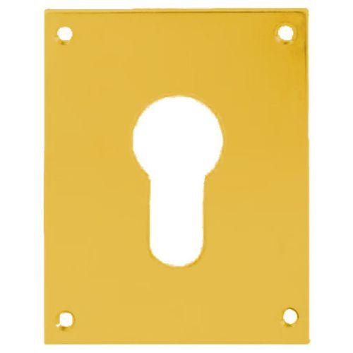 HERACLES 251352-CLEI plaque de propreté laiton poli clé I 50 x 50 mm