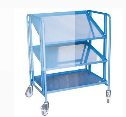 CHARIOT PORTE-BACS 3 PLATEAUX 200 KG