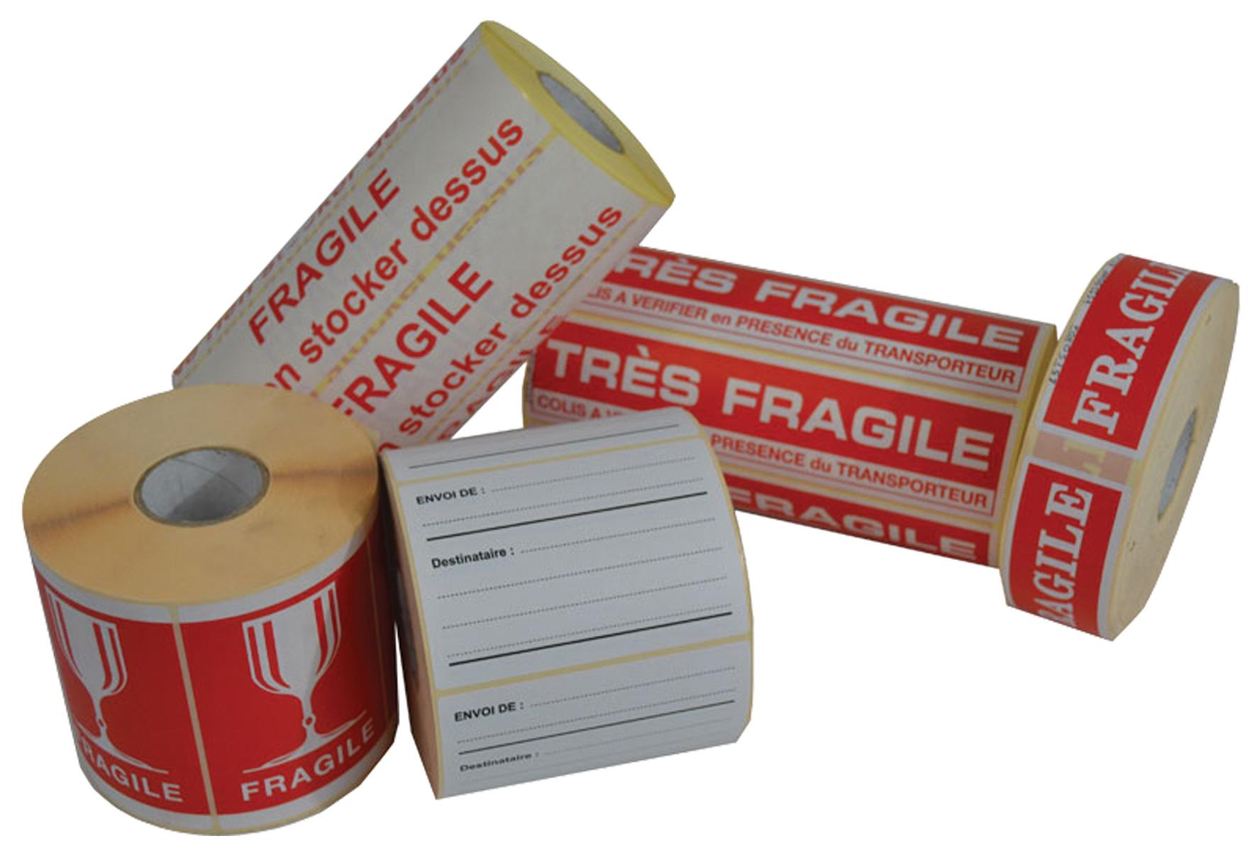 ETIQUETTE DE SECURITE EN ROULEAU DE 1000 ETIQUETTES