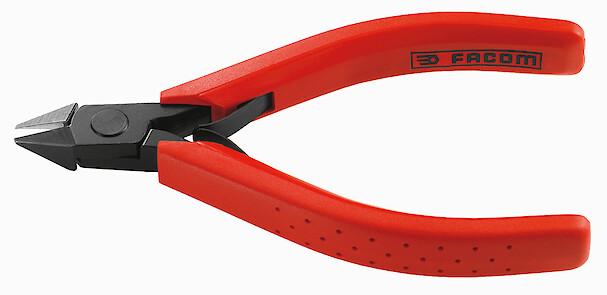 Pince coupante diagonale, coupe semi-rase, becs effilés