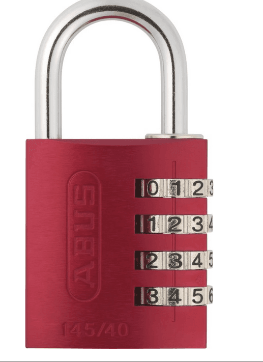 ABUS 145/40 ROUGE LOCK-TA cadenas à combinaison 145 rouge