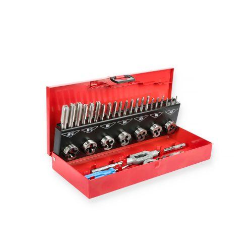 HANGER 155899 coffret tarauds mains et filières 32 pièces