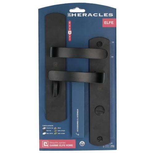 HERACLES B-ELFE-08 ensemble sur plaque entraxe 195 mm condamnation noir mat sur