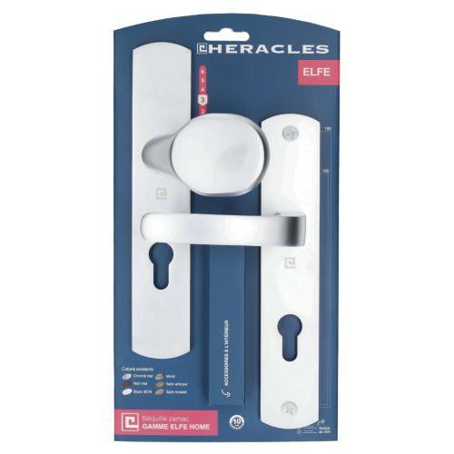 HERACLES B-ELFE-10 ensemble sur plaque entraxe 195 mm palière clé I chromé mat s