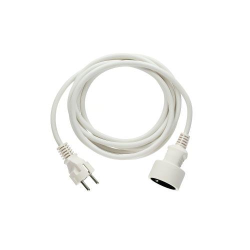 Rallonge Câble électrique H05VV-F 3G 1,5 mm2 Blanc - HANGER