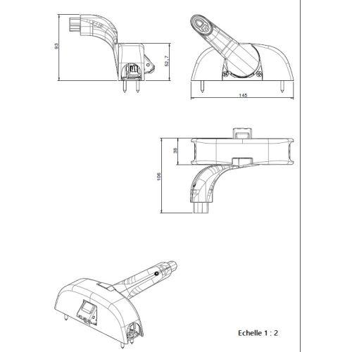 HERACLES F-8806F-NR antipanique barre 3 points noire EVAK