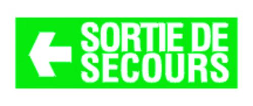 PANNEAU EVACUATION 330 X120 SORTIE DE SECOURS