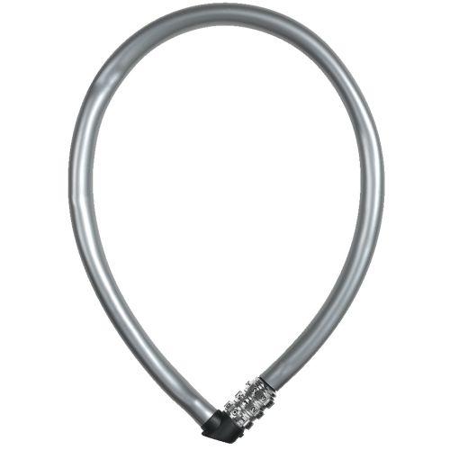 Câble antivol 55 cm finition gris argent - ABUS 1100/55 S G