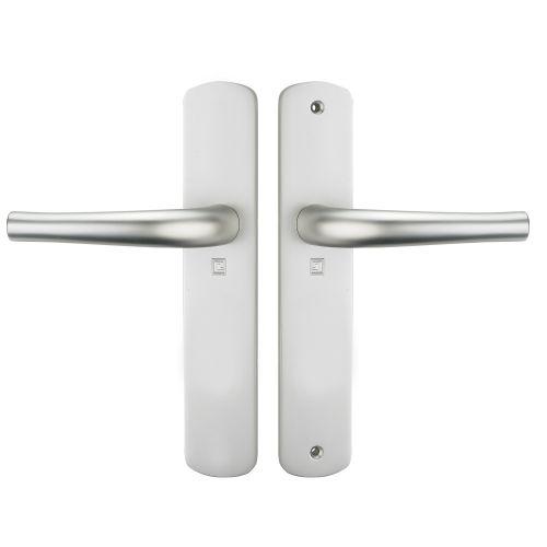 HERACLES B-SALOME-01 ensemble sur plaque entraxe 195 mm bec de cane argent SALOM