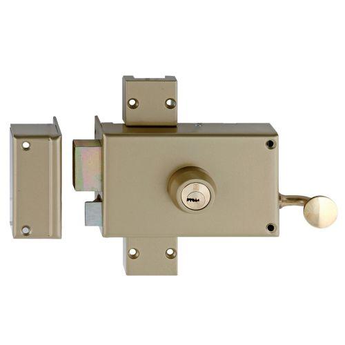 HERACLES MX-4503-Y8C-2 serrure 3 points en applique horizontale à tirage C45 gau