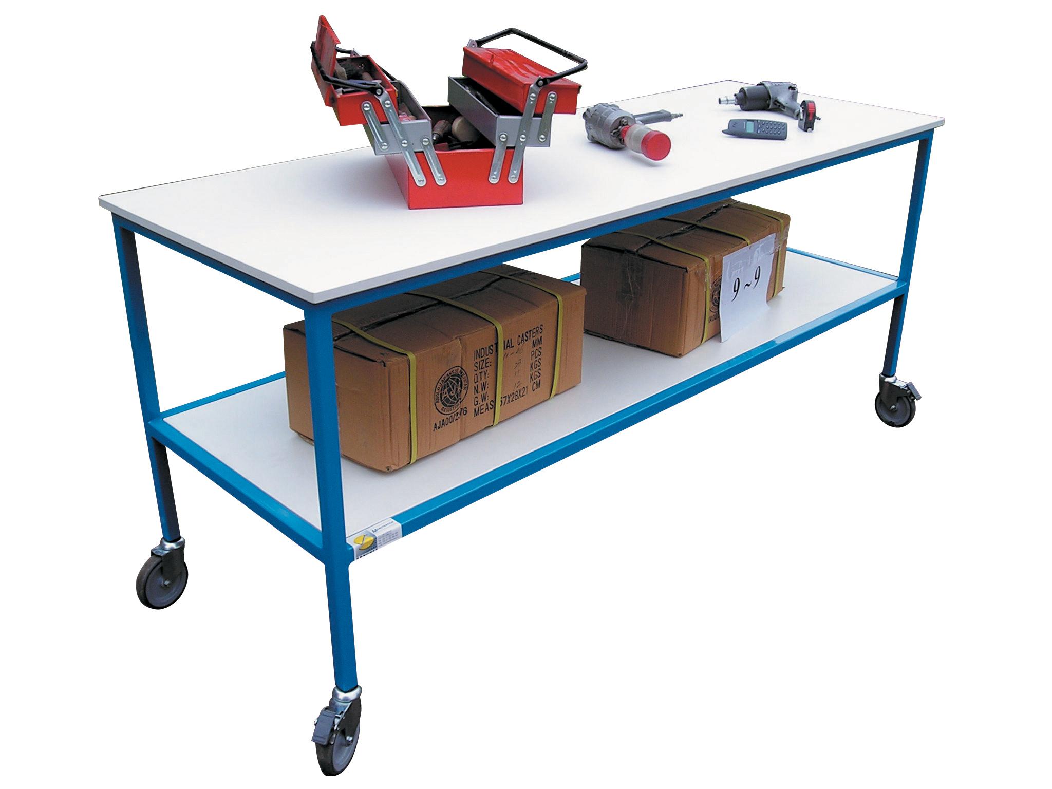TABLE DE TRAVAIL MOBILE 2 PLATEAUX