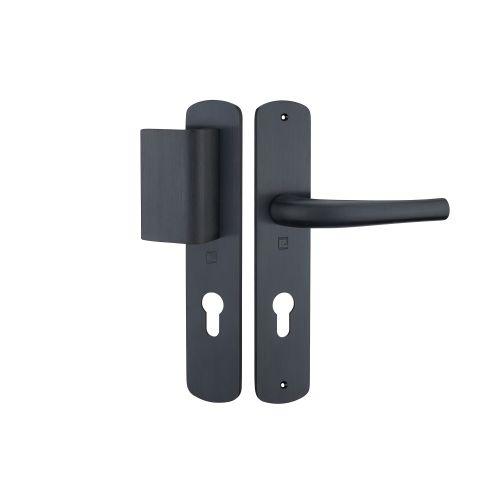 HERACLES B-SALOME-101 ensemble sur plaque entraxe 195 mm palière clé I noir SALO